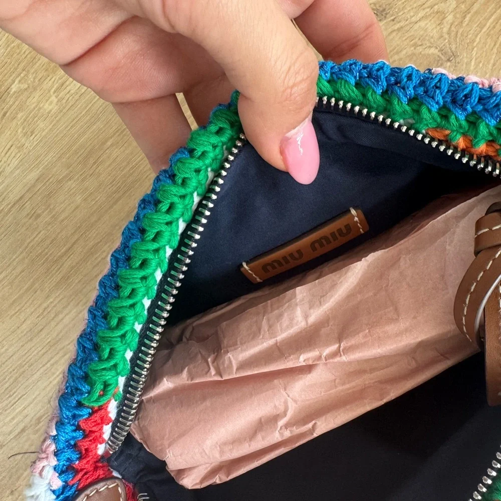 Miu Miu Rainbow Crochet Bag - Picture 6 of 7